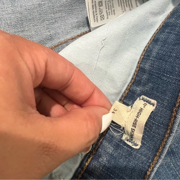Madewell 11" High-Rise Skinny Jeans in Maricopa Wash Size 34 - Picture 8 of 12